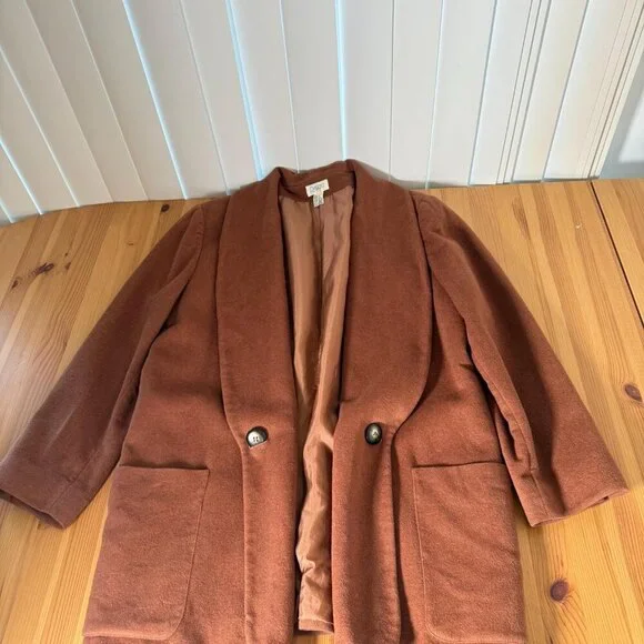 Vintage Dejac Saks-Jandel Wool Angora Cashmere Blazer Coal Old Money Luxury L - Picture 4 of 10